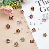 Natural Wood Stud Earrings EJEW-SC0001-21P-2