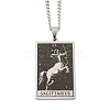 Non-Tarnish 304 Stainless Steel Tarot Pendant Necklaces NJEW-A026-01P-09-1