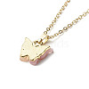 Butterfly Resin & Alloy Pendant Necklaces Set for Girl Women NJEW-JN03671-12