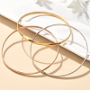 304 Stainless Steel Plain Bangles for Women BJEW-C092-01-2