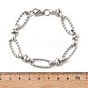 304 Stainless Steel Figaro Link Chain Bracelets for Women Men BJEW-F488-06P-5