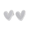 Non-Tarnish 304 Stainless Steel Heart Stud Earrings for Women EJEW-I285-09P-1