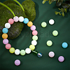 CHGCRAFT 160Pcs 8 Colors Luminous Silicone Beads SIL-CA0001-16-4