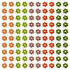 200Pcs 5 Colors Alloy Enamel Bead Caps FIND-TA0008-37-3