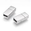 Tarnish Resistant 304 Stainless Steel Magnetic Clasps with Glue-in Ends STAS-G143-94A-1