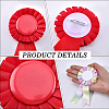 12Pcs 12 Colors Award Ribbon Shape Iron Badge Pins JEWB-CP0001-54-6