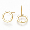 Brass Stud Earrings KK-S348-368-2