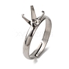 304 Stainless Steel Cuff Ring Components STAS-D372-01P-06-1
