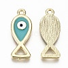 Alloy Enamel Pendants PALLOY-T075-33-NR-3