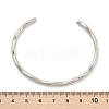 Non-Tarnish 304 Stainless Steel Cuff Bangles BJEW-H323-01P-5