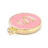 Golden Plated Alloy Enamel Charms ENAM-Q437-14S-2