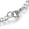 Tarnish Resistant 304 Stainless Steel Figaro Chain Bracelets BJEW-E369-06P-2