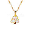 Christmas Alloy Enamel Pendant Necklaces FS-WGA5363-09-1