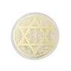 Flat Round Natural Selenite Slice Coasters DJEW-C015-02I-1