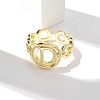 Brass Open Cuff Rings for Women RJEW-K289-01G-D-3