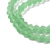 Imitate Austrian Crystal Frosted Glass Beads Strands LS-EGLA-A039-T3mm-MD24-3