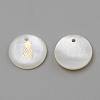 Freshwater Shell Pendants SHEL-Q010-009G-2