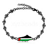 Palestine Map 304 Stainless Steel Enamel Link Bracelets FS-WGEA228-10-1