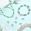 8Pcs Brass Spring Gate Rings KK-BBC0028-43P-4