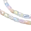 Electroplate Glass Beads Strands X-EGLA-P065-02A-01-3