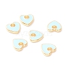 Rack Plating Eco-friendly Brass Enamel Charms KK-D073-04G-02-NR-1