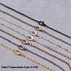 Brass Cable Chains Necklace Making MAK-PH0002-08-3