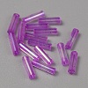 300Pcs Transparent Glass Round Bugle Beads GLAA-WH0015-74A-1