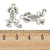 Tibetan Style Alloy Frog Pendants TIBEP-S291-05-RS-3