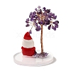 Christmas Natural Amethyst Chips Tree Decorations DJEW-K028-03A-2