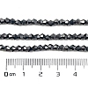 Transparent Electroplate Glass Beads Strands EGLA-A039-T3mm-UA13-4