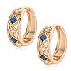Brass Cubic Zirconia Hoop Earrings FS-WGD9CCC-08-1