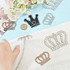 8Pcs 4 Style Crown Shape with Heart Hotfix Rhinestone DIY-FG0004-26-3