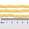 Baking Paint Imitation Jade Glass Bead Strands X-DGLA-A034-J4MM-A30-3