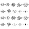 100Pcs 10 Styles Tibetan Style Alloy Connector Charms TIBE-CJ0001-31-8