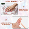 1 Bag ABS Plastic Mermaid Metallic Effect Press On False Nails MRMJ-CP0001-63-6