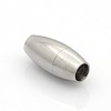 304 Stainless Steel Smooth Surface Magnetic Clasps with Glue-in Ends Fit 4mm Cords STAS-O042-11-3