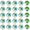 80Pcs AB Color Plated Glass Beads EGLA-PA0001-41C-7