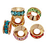 Brass Rhinestone Spacer Beads RB-A020-9mm-RG-1