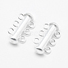 Sterling Silver Slide Lock Clasps STER-K035-02-3