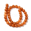 Natural Dyed White Jade Beads Strands G-M402-C04-07-4