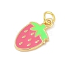 Brass Enamel Pendants KK-B114-17G-04-2