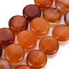 Natural Red Agate Beads Strands G-S359-348-1