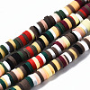 Handmade Polymer Clay Beads Strands CLAY-R089-4mm-156-1