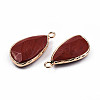 Natural Red Jasper Pendants G-N326-136-03-3