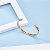 Stainless Steel Cuff Bangle for Women CR8784-2-2