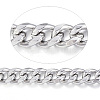 Tarnish Resistant 304 Stainless Steel Cuban Link Chains CHS-P003-24A-1