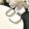 304 Stainless Steel Hoop Earrings for Women EJEW-M068-08B-P-3