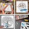 PET Hollow Out Drawing Painting Stencils DIY-WH0391-0242-4