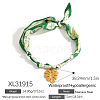 304 Stainless Steel Pendant Printed Scarf Necklaces FS-WGD2FA8-13-1