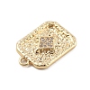 Brass Micro Pave Cubic Zirconia Pendants KK-D283-30G-04-2